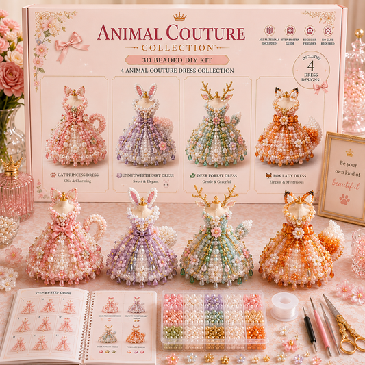 🌸 Magical Dress WorldsTM — 3D Beaded DIY Collection