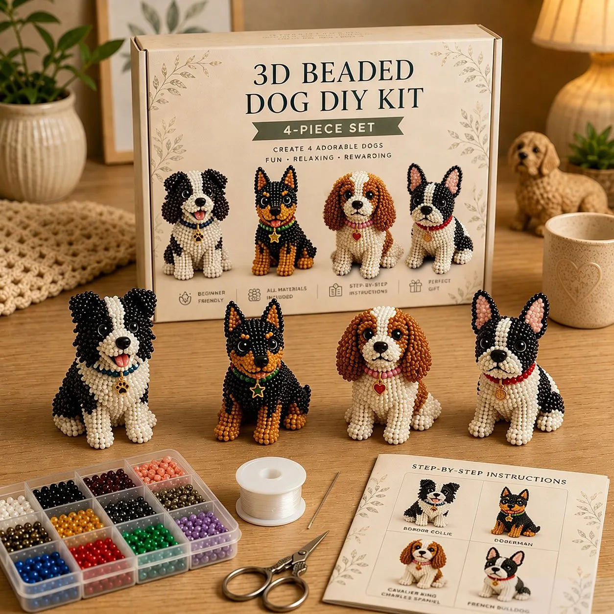 🔥Last Day 50% OFF🧵✨ Tiny 3D Beaded Animal DIY Kit
