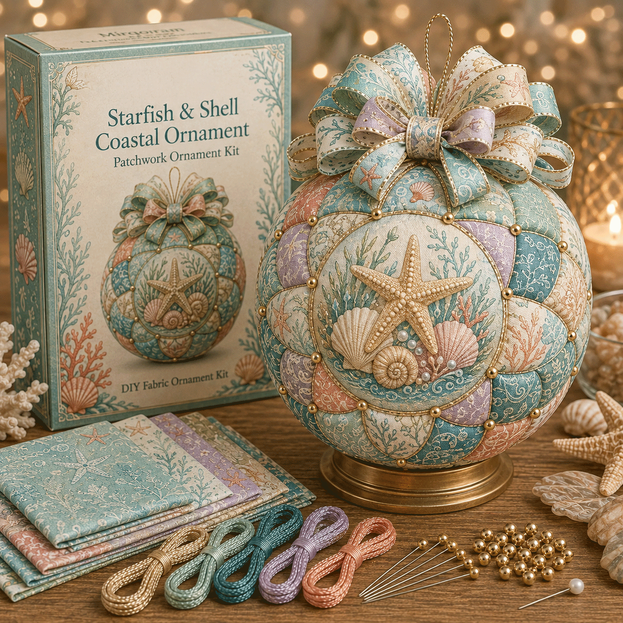 ๐ Ocean Treasures Patchwork Ornament DIY Kit