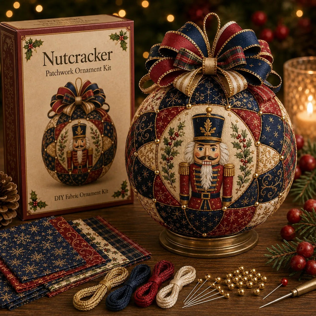 🎄Christmas Classics Patchwork Ornament DIY Kit