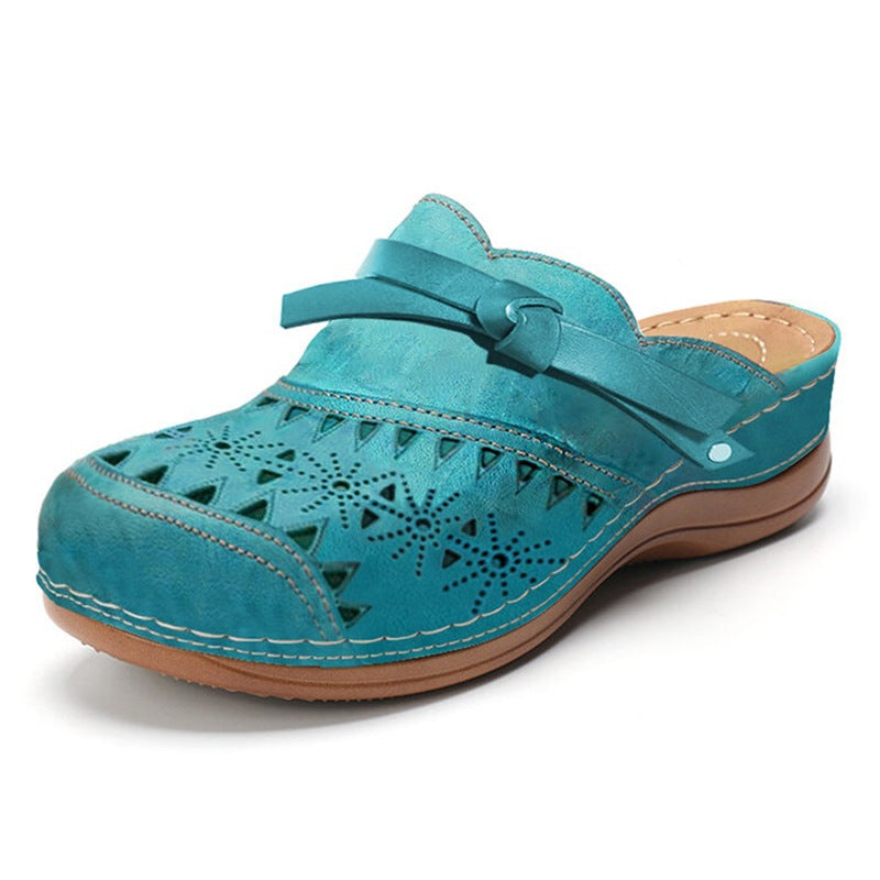 Last day 70% off-Women’s Bowknot Wedge Sandals – Arch Support & Everyday Comfort