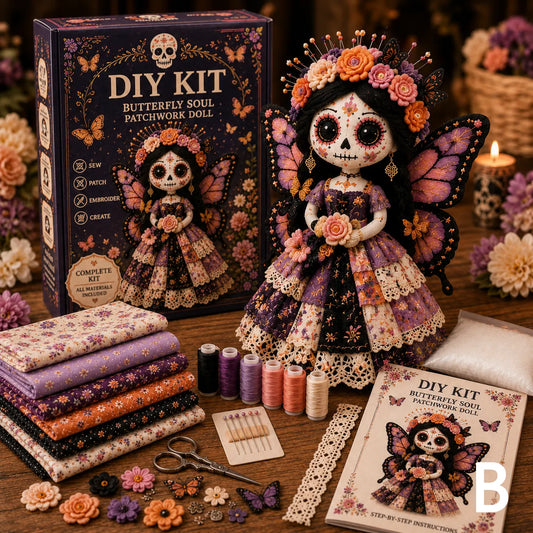 🔥50% Off Last Day - Day of the Dead Patchwork Doll DIY Kit