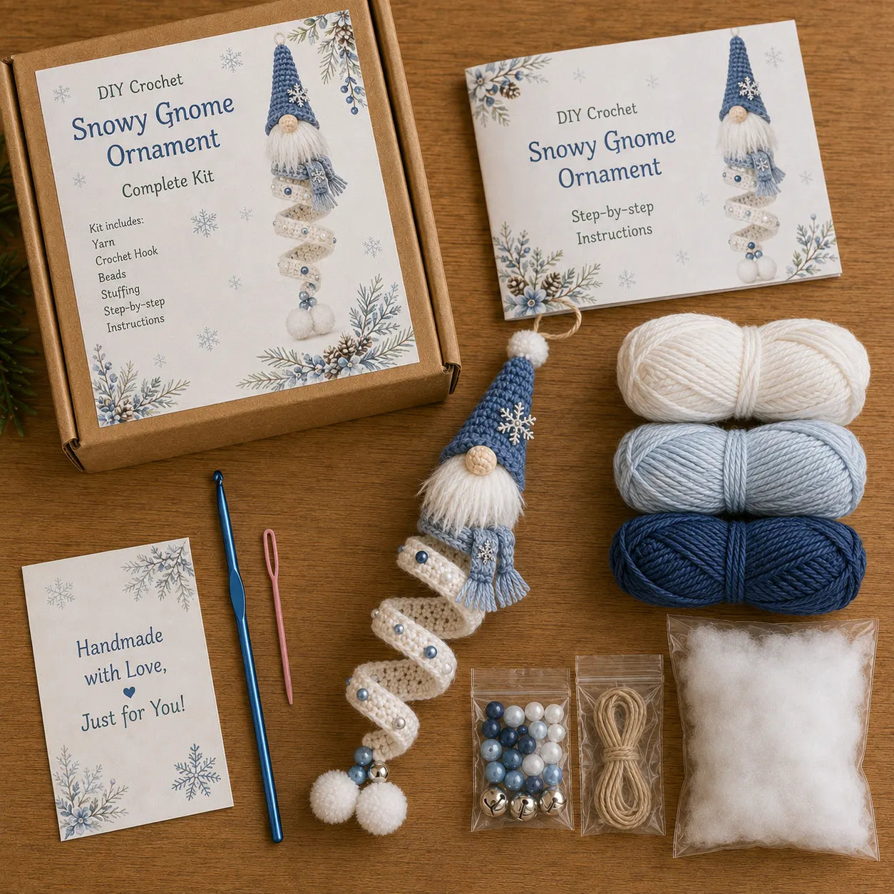 🔥49% OFF🎄 DIY Crochet Gnome Ornament Collection📦Limited Stock!🎉The joy of handicrafts awaits your exploration❤️