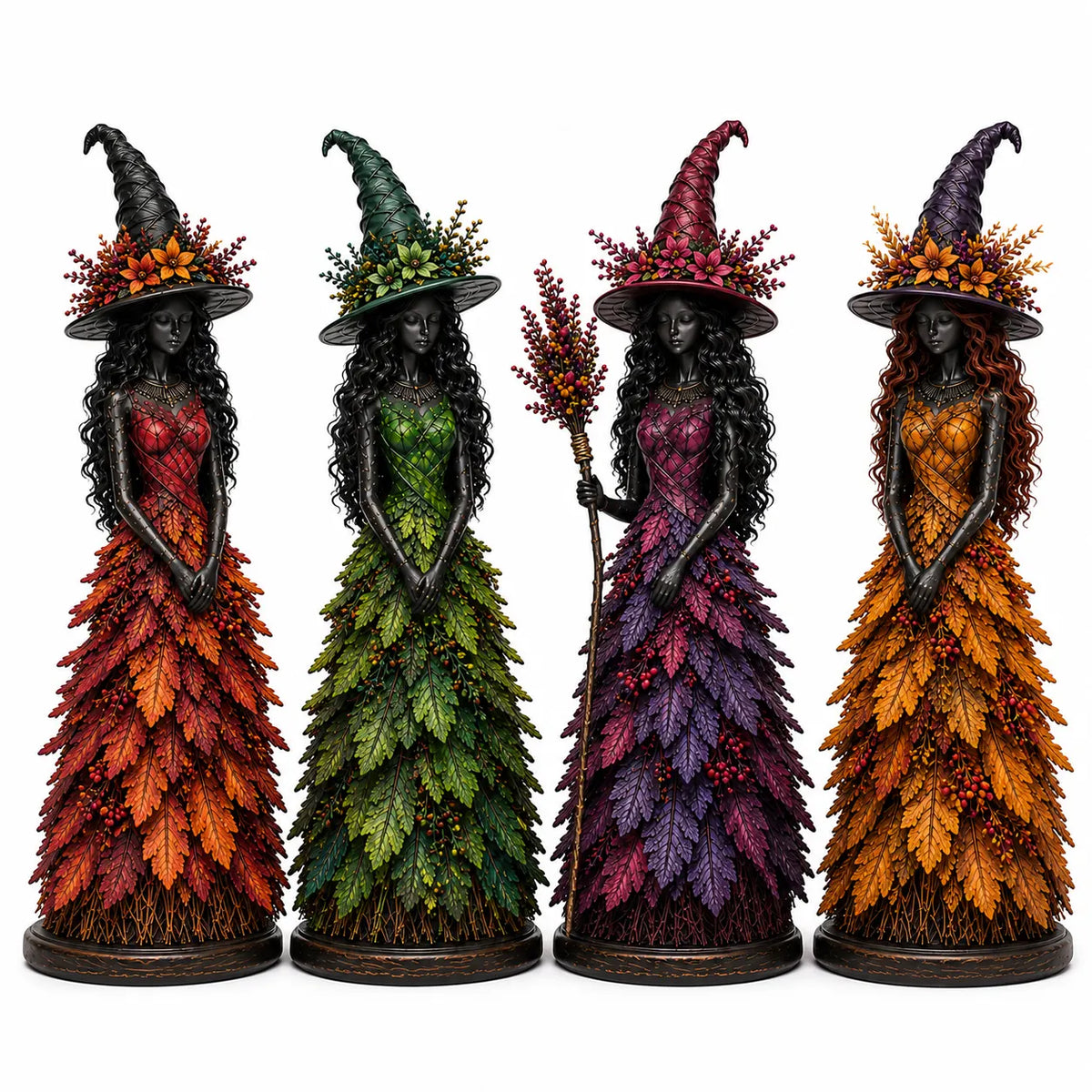 💥🧙Enchanted Autumn Witch Figurine