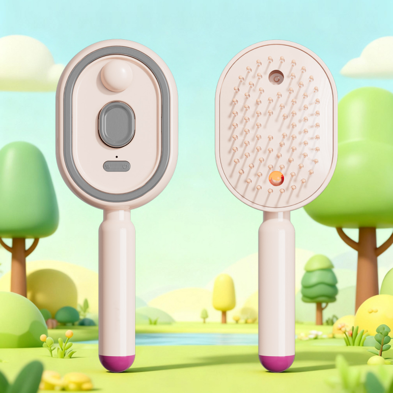 📢📢56 % OFF💆 ✨ 3-in-1 Electric Spray & Massage Hair Brush