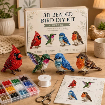 🧵🔥✨ Tiny 3D Beaded Animal DIY Kit