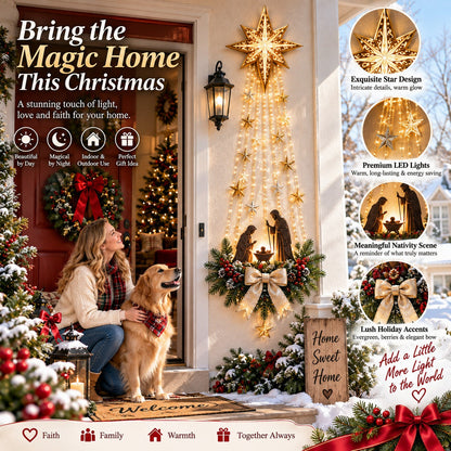 ✝️Bethlehem Star of Faith– Lighted Nativity Wall Decor