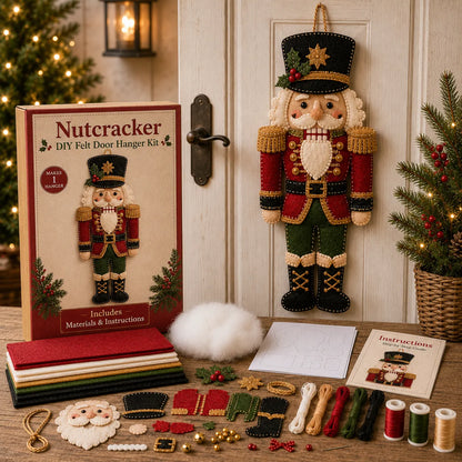 ⛄🎅🎄Christmas Felt Door Hanger DIY Sewing Kit