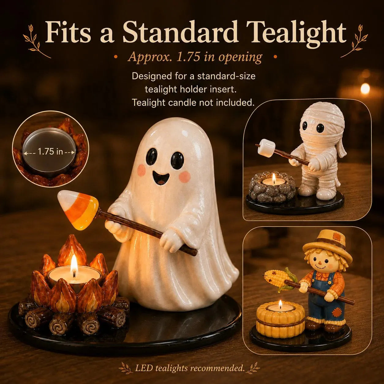 💥Halloween Campfire Tealight Holder