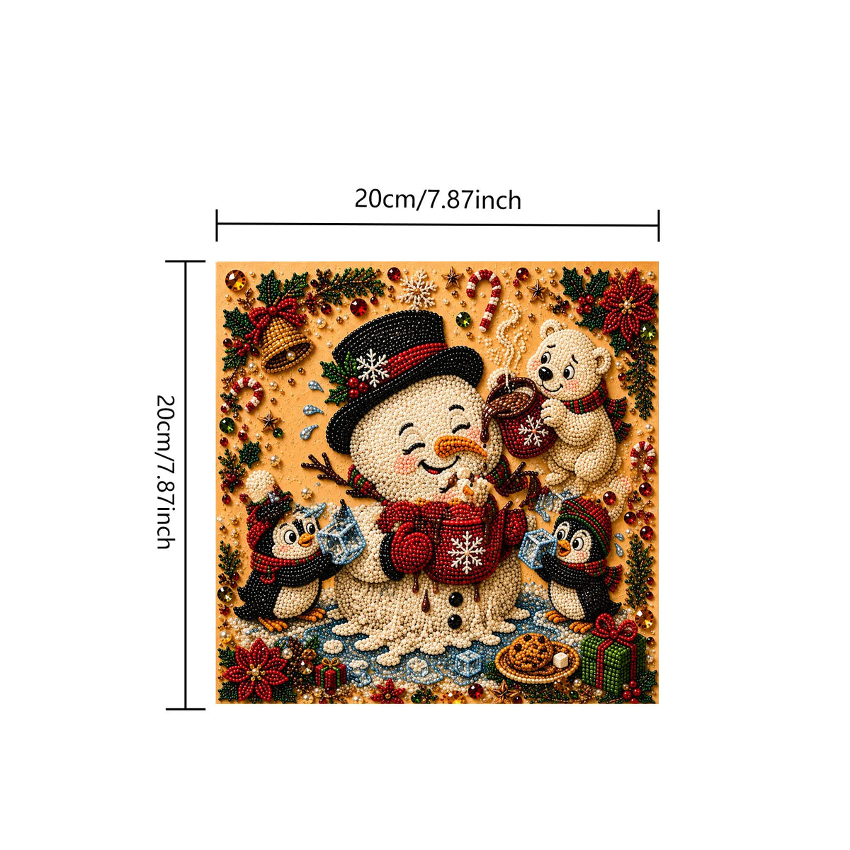 ✨Complete Craft Tools Holiday‐Themed Wooden Frame Decor Art