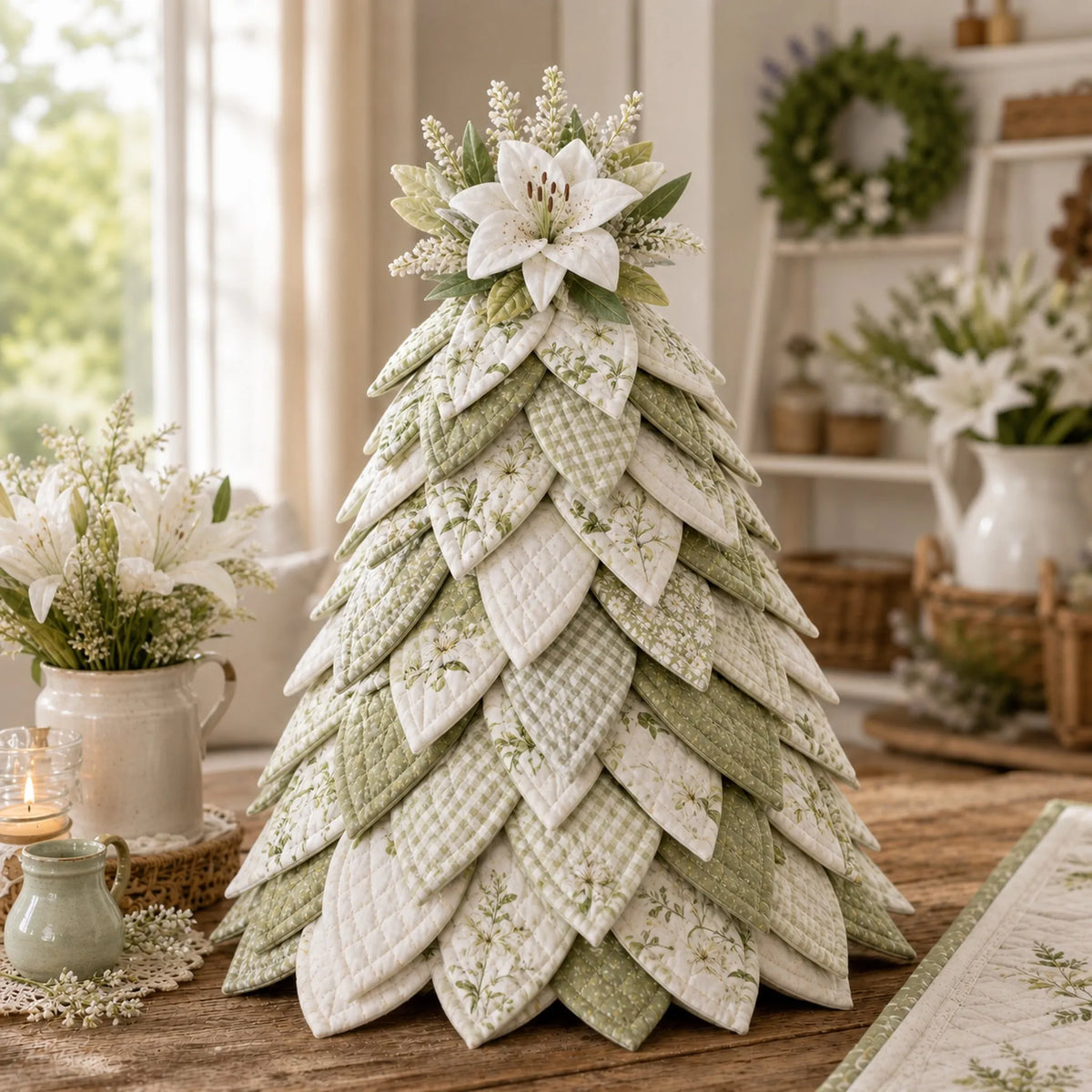 🌻Sunflower Bee Garden Tree DIY Kit-Handmade Fabric Tabletop Tree Decor