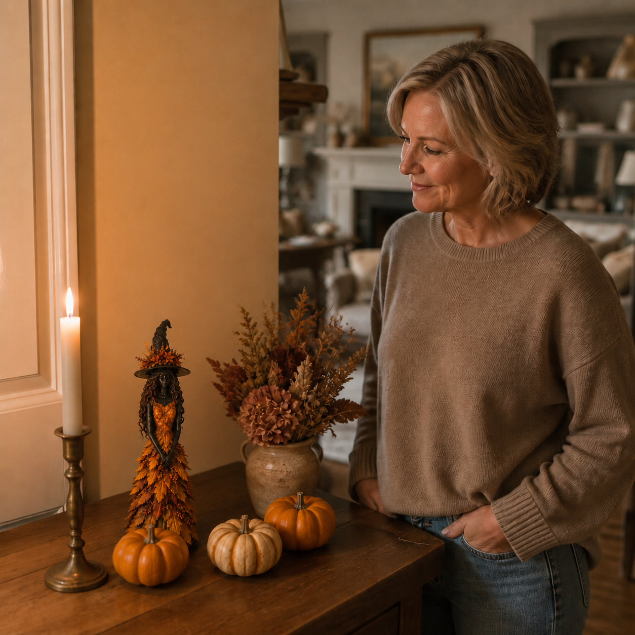 Emberwitch – The Fall Witch Figure That's Elegant, Not Spooky