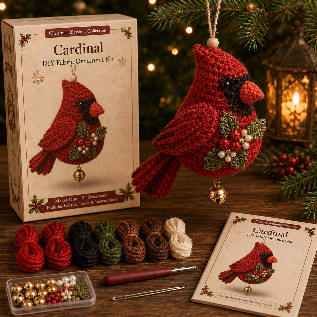 🎄Christmas Character Fabric Ornament DIY Kit