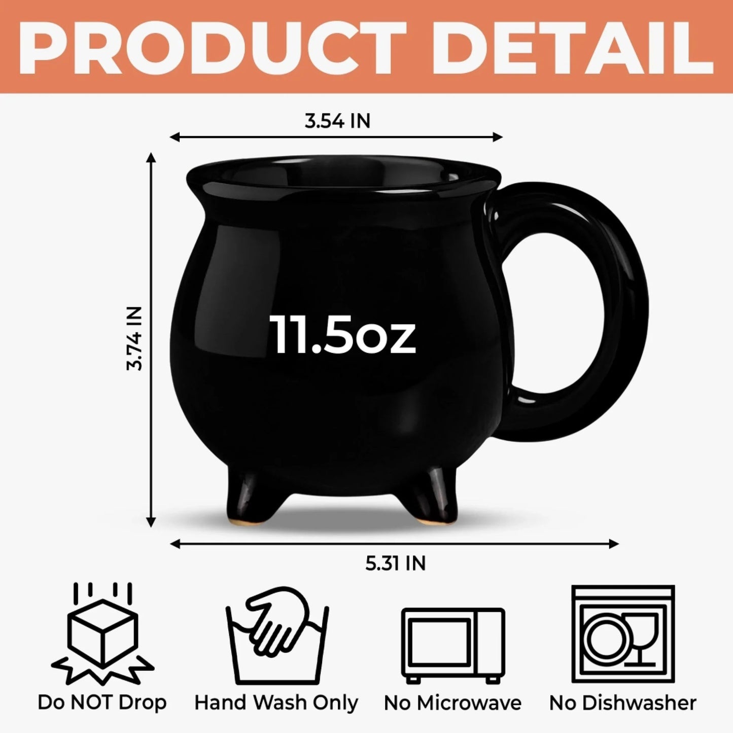 💥🏆Custom Witch Cauldron Coffee Mug - Personalized Halloween Witchy Gifts For Besties, Sisters, BFF, Family, Yourself - Witching You A Wicked Brew