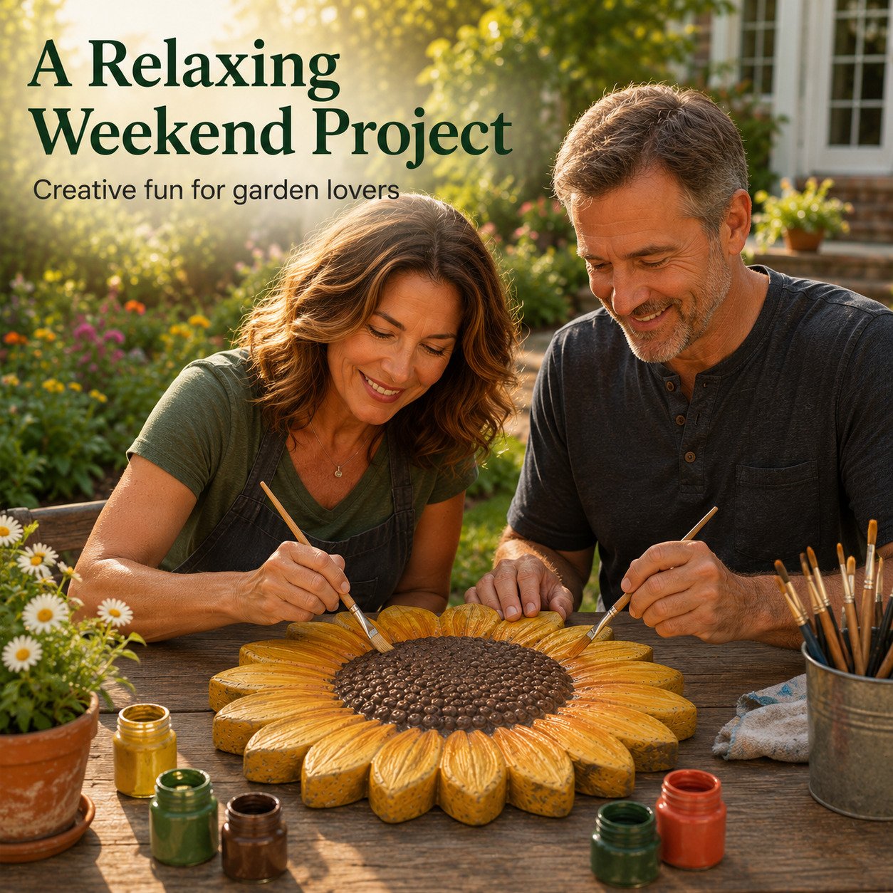 💥 LAST DAY 49% OFF - 🌻 Reusable Sunflower Stepping Stone Mold (📦Buy 2 Free Shipping)