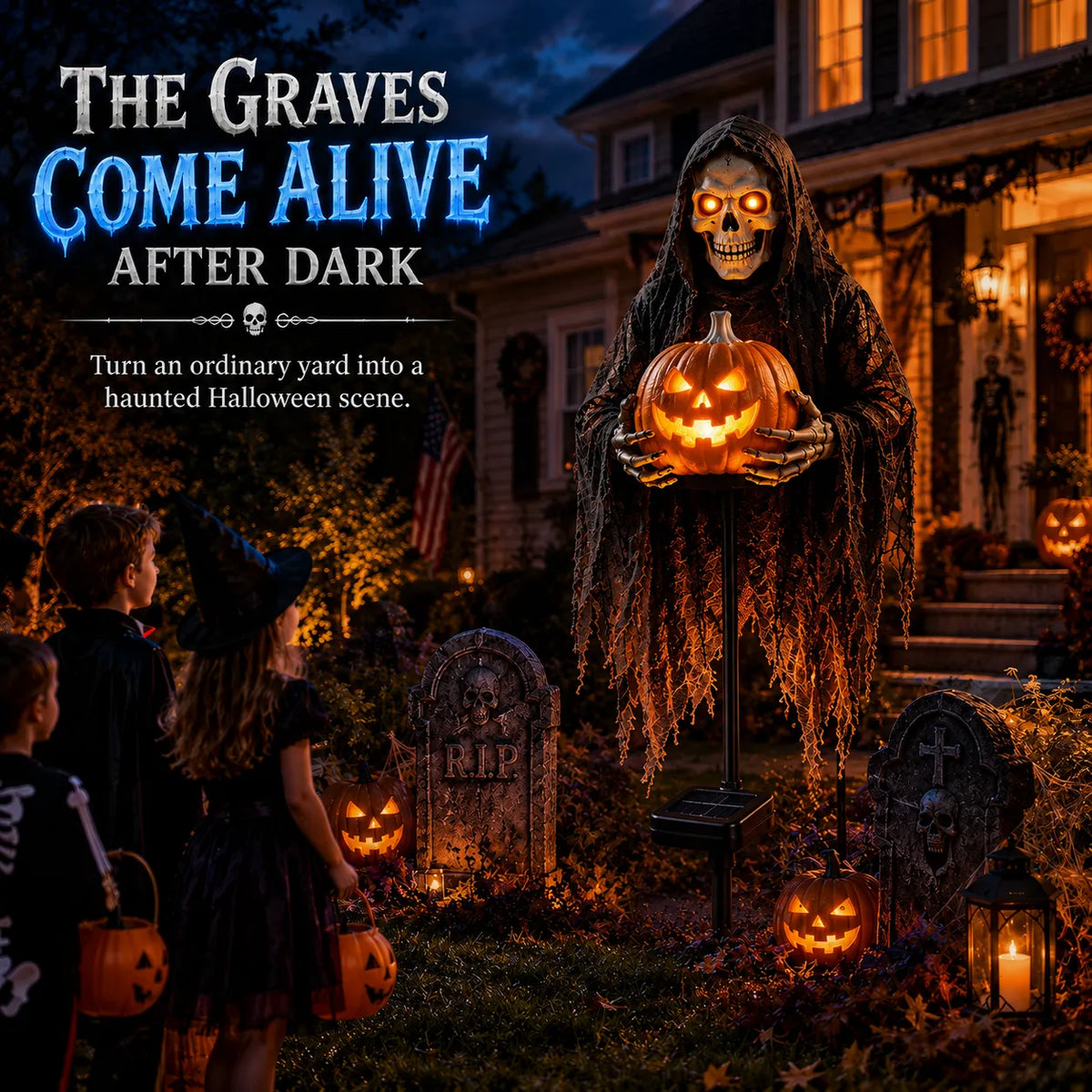 👻Soul Collector Pumpkin Edition Animated Halloween Yard Decoration