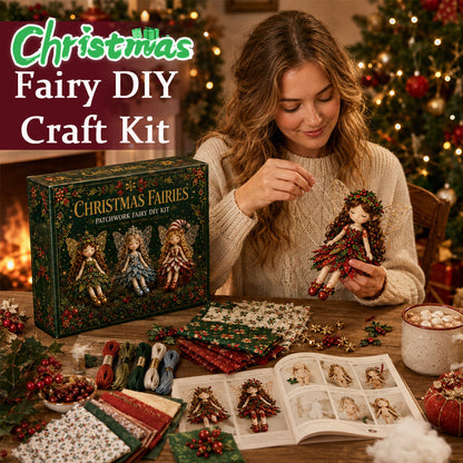 ✨ Christmas Magic Patchwork Fairy DIY Kit