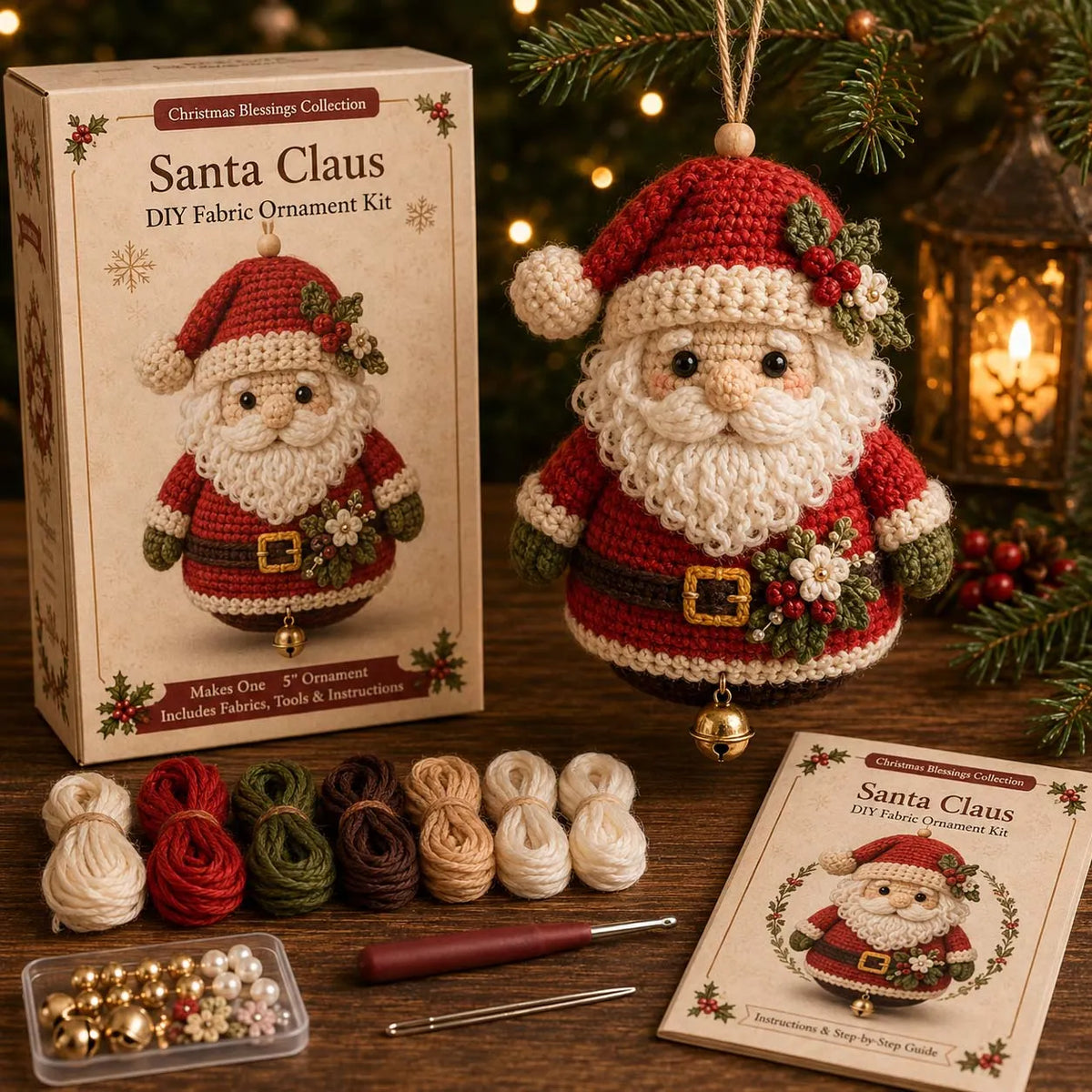 🎄Christmas Character Fabric Ornament DIY Kit