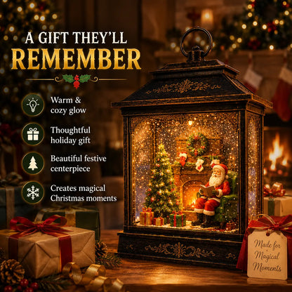 🎅 Santa’s Magical Fireplace Lantern-🎄 Bring the Magic of Christmas Home ✨