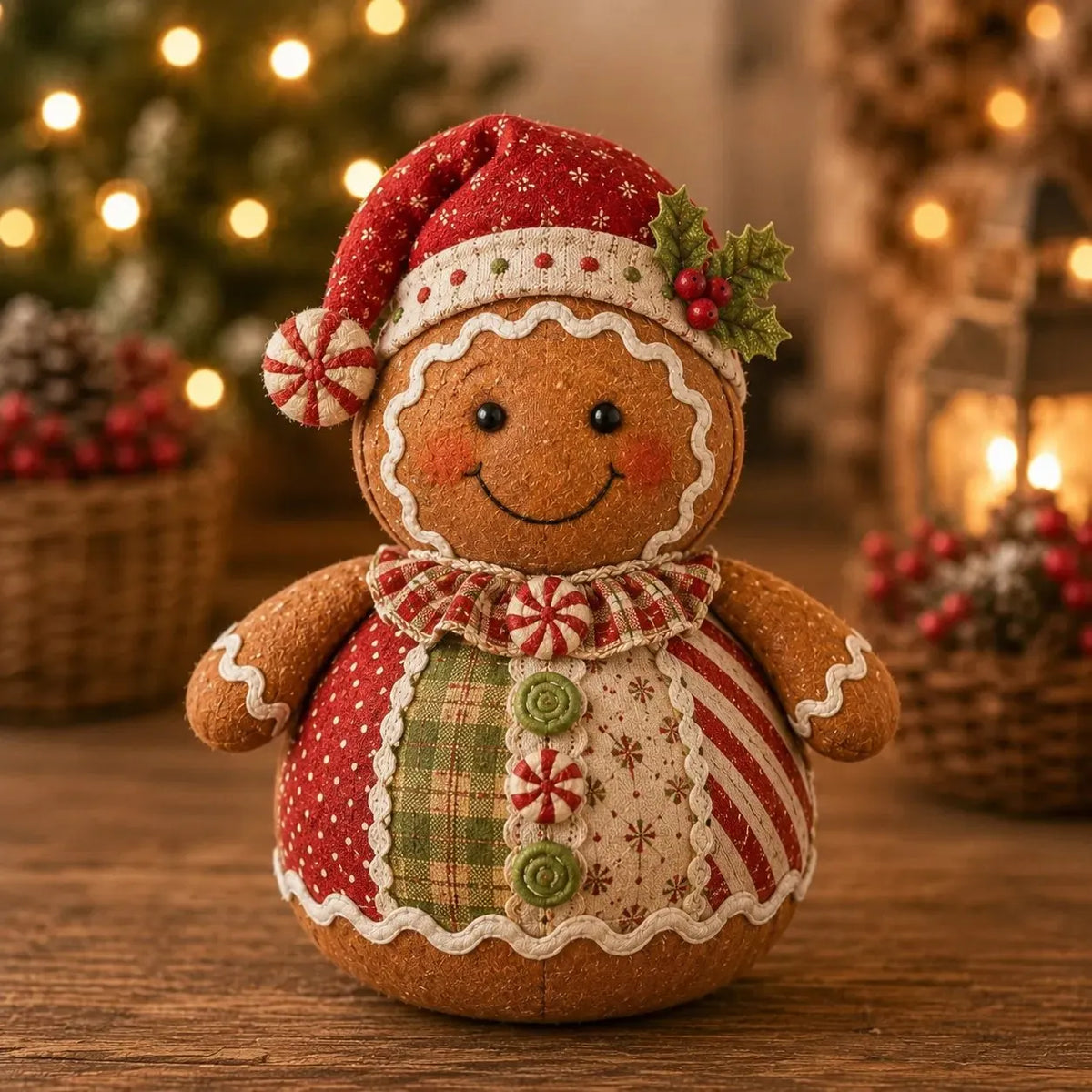 🎄 Christmas Fabric Doll DIY Kit – Create Your Own Handmade Holiday Keepsake