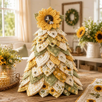 🌻Sunflower Bee Garden Tree DIY Kit-Handmade Fabric Tabletop Tree Decor