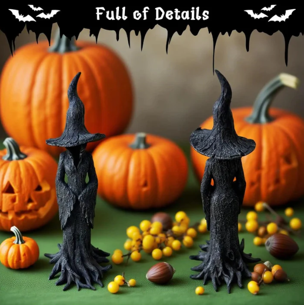 🧙‍♀️Hand-Painted Enchanting Witch Statue✨