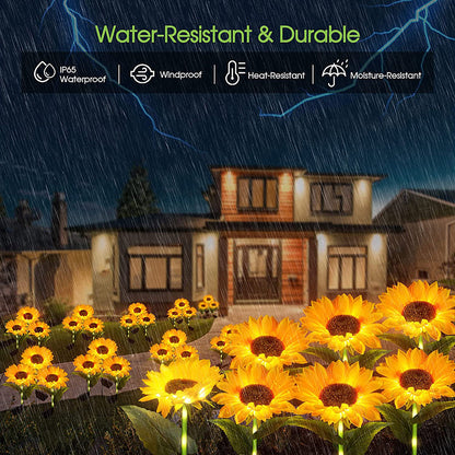 🌻 Solar Sunflower Garden Lights