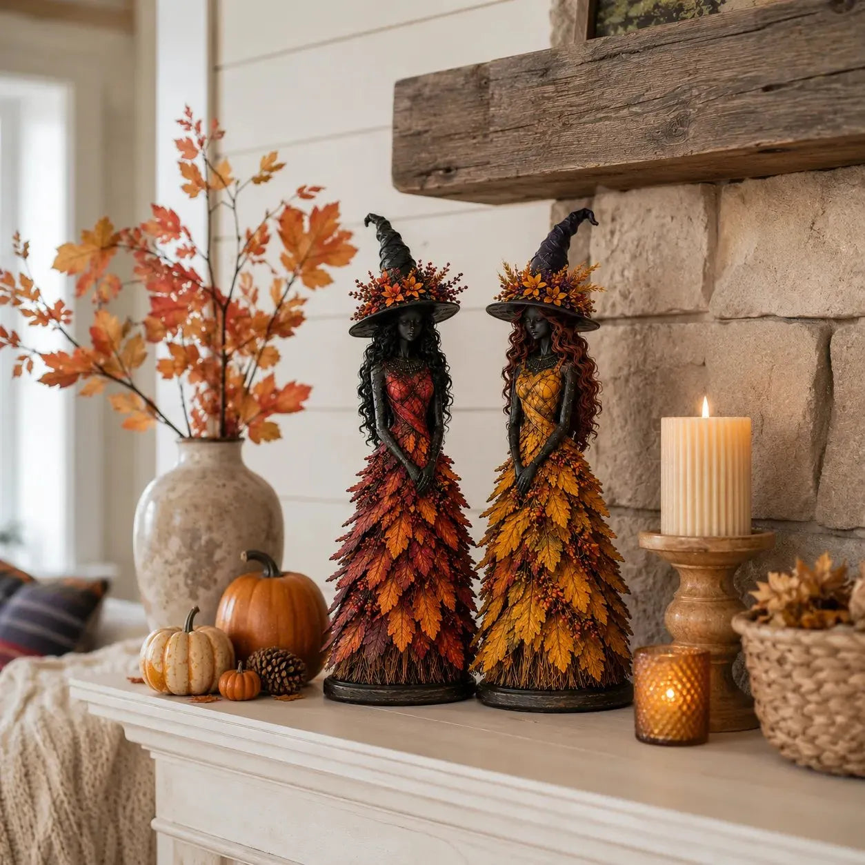 🔥LAST DAY 50% OFF - 🧙‍♀️Enchanted Autumn Witch Figurine(📦Buy 2 Free Shipping)