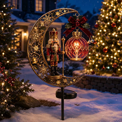 🎄✨Solar Christmas Crescent Garden Light