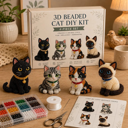 🔥Last Day 50% OFF🧵✨ Tiny 3D Beaded Animal DIY Kit