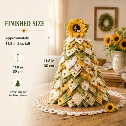 🌻Sunflower Bee Garden Tree DIY Kit-Handmade Fabric Tabletop Tree Decor
