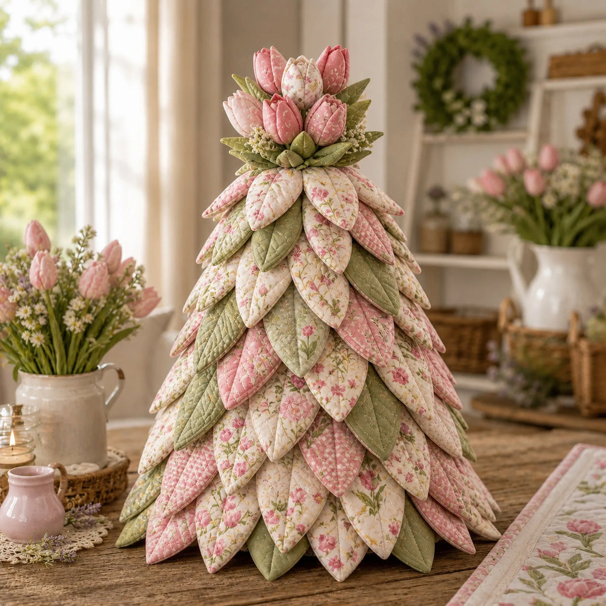 🌻Sunflower Bee Garden Tree DIY Kit-Handmade Fabric Tabletop Tree Decor