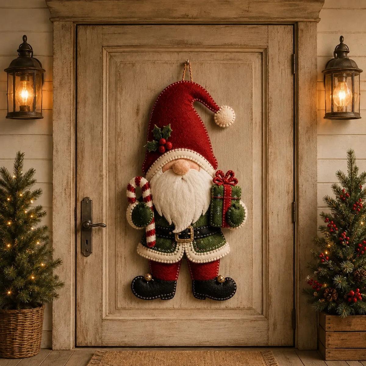 ⛄🎅🎄Christmas Felt Door Hanger DIY Sewing Kit