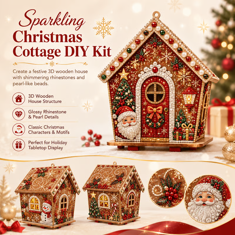 🎄Plymagic DIY Pearl Art-Create a Sparkling Christmas Decoration by Hand