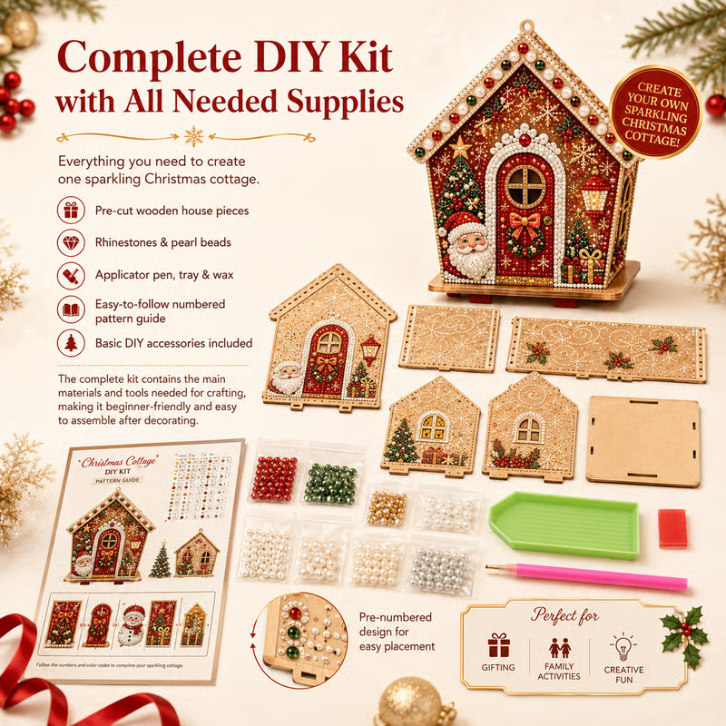 🎄Plymagic DIY Pearl Art-Create a Sparkling Christmas Decoration by Hand