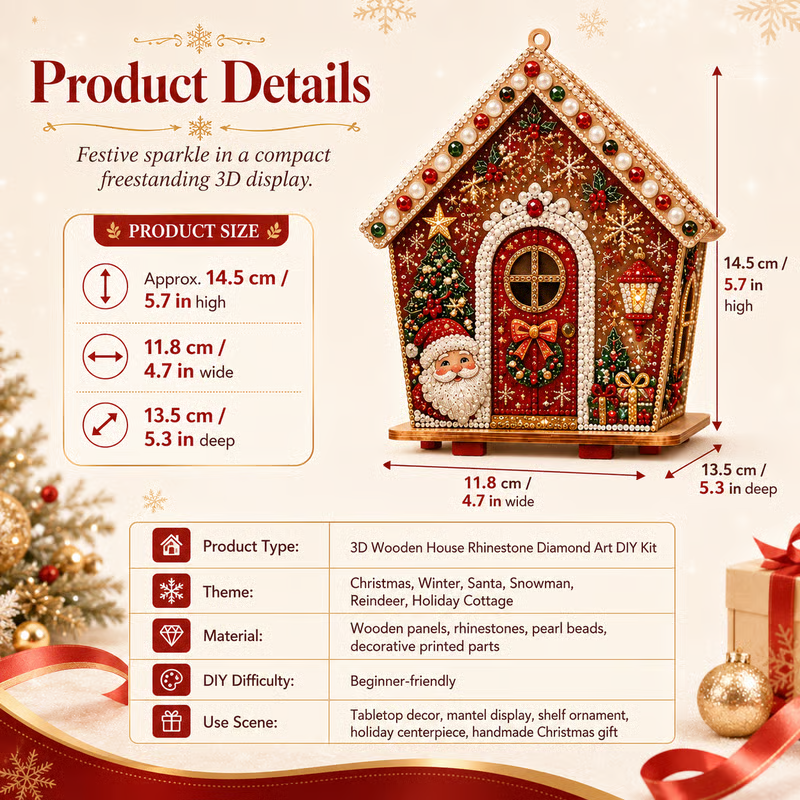 🎄Plymagic DIY Pearl Art-Create a Sparkling Christmas Decoration by Hand