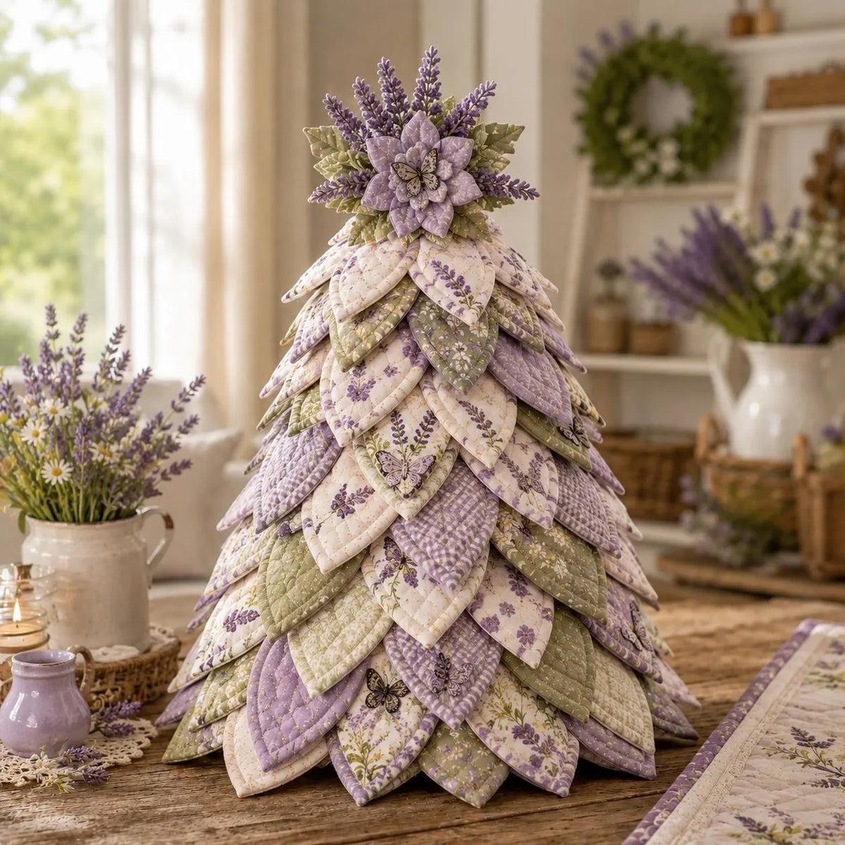 🌻Sunflower Bee Garden Tree DIY Kit-Handmade Fabric Tabletop Tree Decor