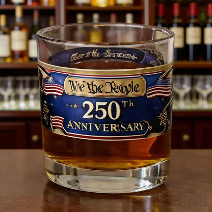USA 250th Anniversary Commemorative Glass – 1776-2026 Heritage Edition