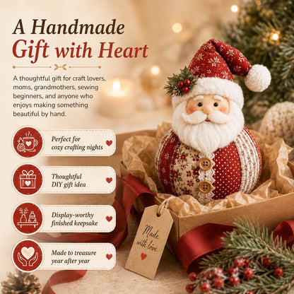 🎄Christmas Patchwork Doll Sewing Kit – A Cosy Craft for Quiet Moments