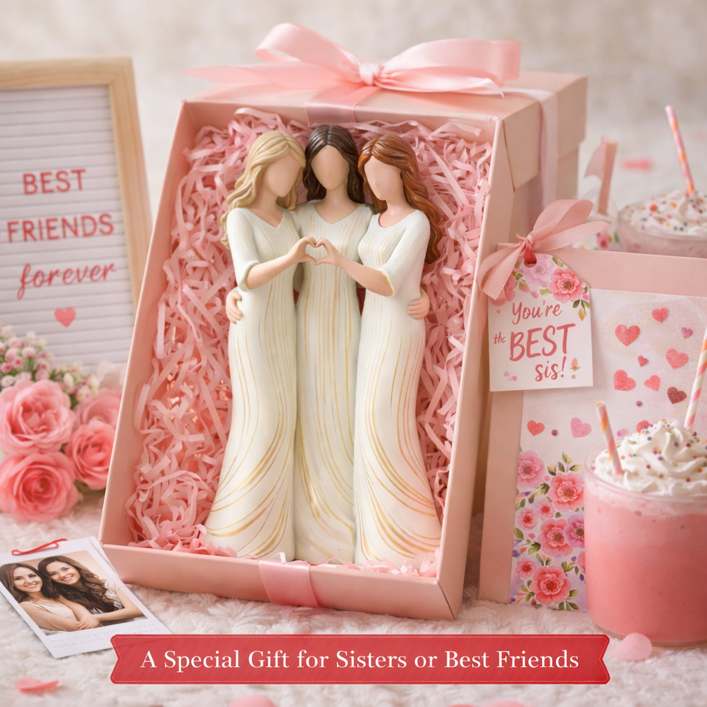 🔥LAST DAY 49% OFF🌊Sisters by My Side, Celebrates Friendships Three Sisters Sculpture