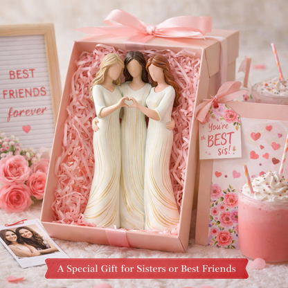 🔥LAST DAY 49% OFF🌊Sisters by My Side, Celebrates Friendships Three Sisters Sculpture