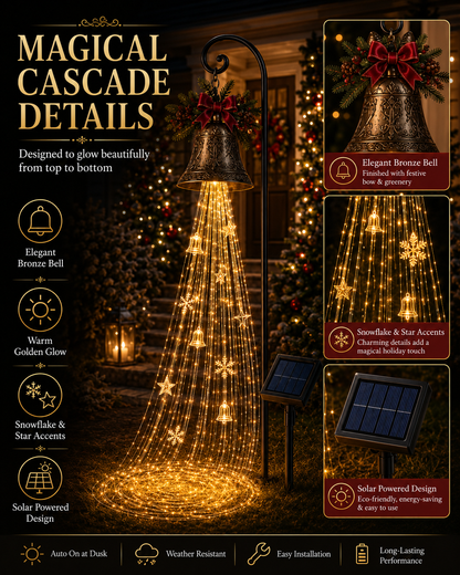 🎄Christmas Bell Cascade Solar Yard Light