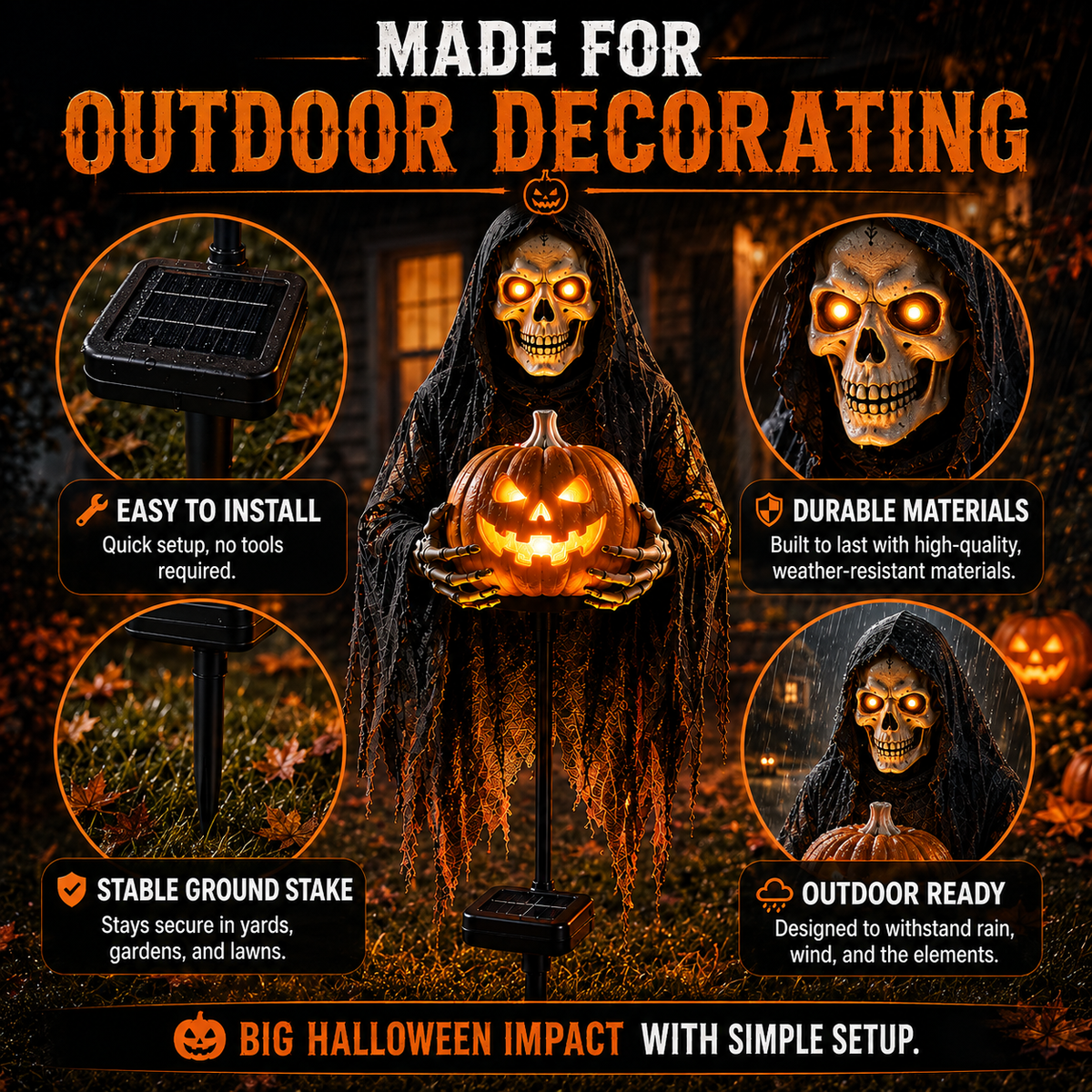 👻Soul Collector Pumpkin Edition Animated Halloween Yard Decoration