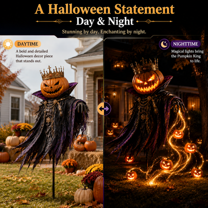 🎃Pumpkin King AwakeningTM – Flowing LED Halloween Yard Light