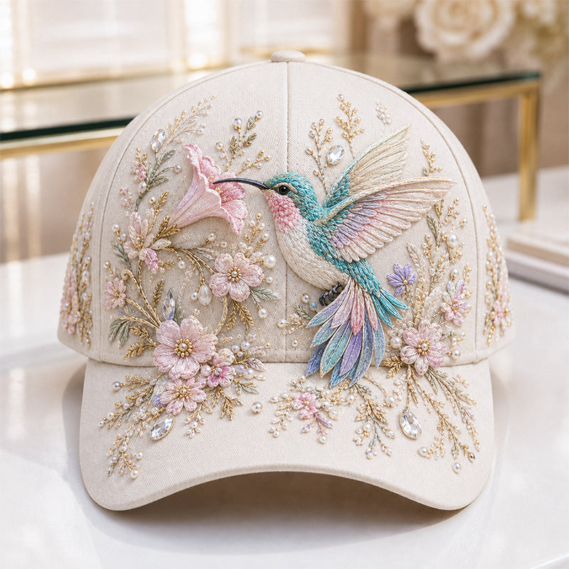 🐦3D Hummingbird Embroidery Cap