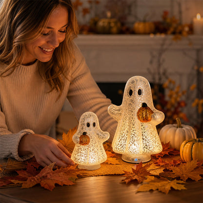 🎃 Limited Offer | Cosy Ghost Pumpkin LED Night Light – Sweet Autumn Pumpkin Ghost Lamp For Children & Adult Home Decor