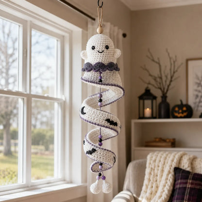 ☃️ Crochet Snowman Spiral Ornament DIY Kit | Complete Beginner-Friendly Set with Soft Yarn, Crochet Hook, Festive Beads, Snowflakes & Step-by-Step Guide 🧶🎄✨