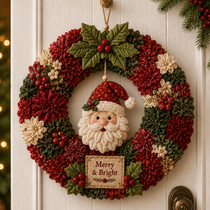 🎄3D Fabric Poke Wreath DIY Kit