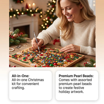 ✨Complete Craft Tools Holiday‐Themed Wooden Frame Decor Art