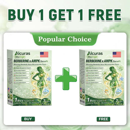 🌟alcuras_Moringa × Berberine × AMPK 8-Benefit Slimming & Metabolic Nano Microneedle Patch 🇺🇸  Just once a day · Visible changes in 7 days  ✅ For obesity, loose skin, diabetes, sleep apnea, joint issues, and more